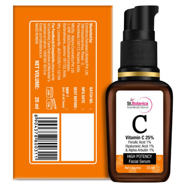 St.Botanica Vitamin C 25% Professional Face Serum | Grocsy