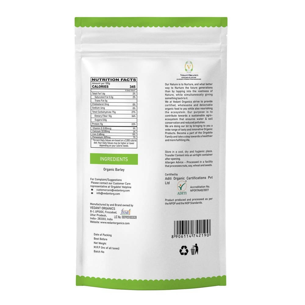 Orgabite Organic Barley Flour | Grocsy