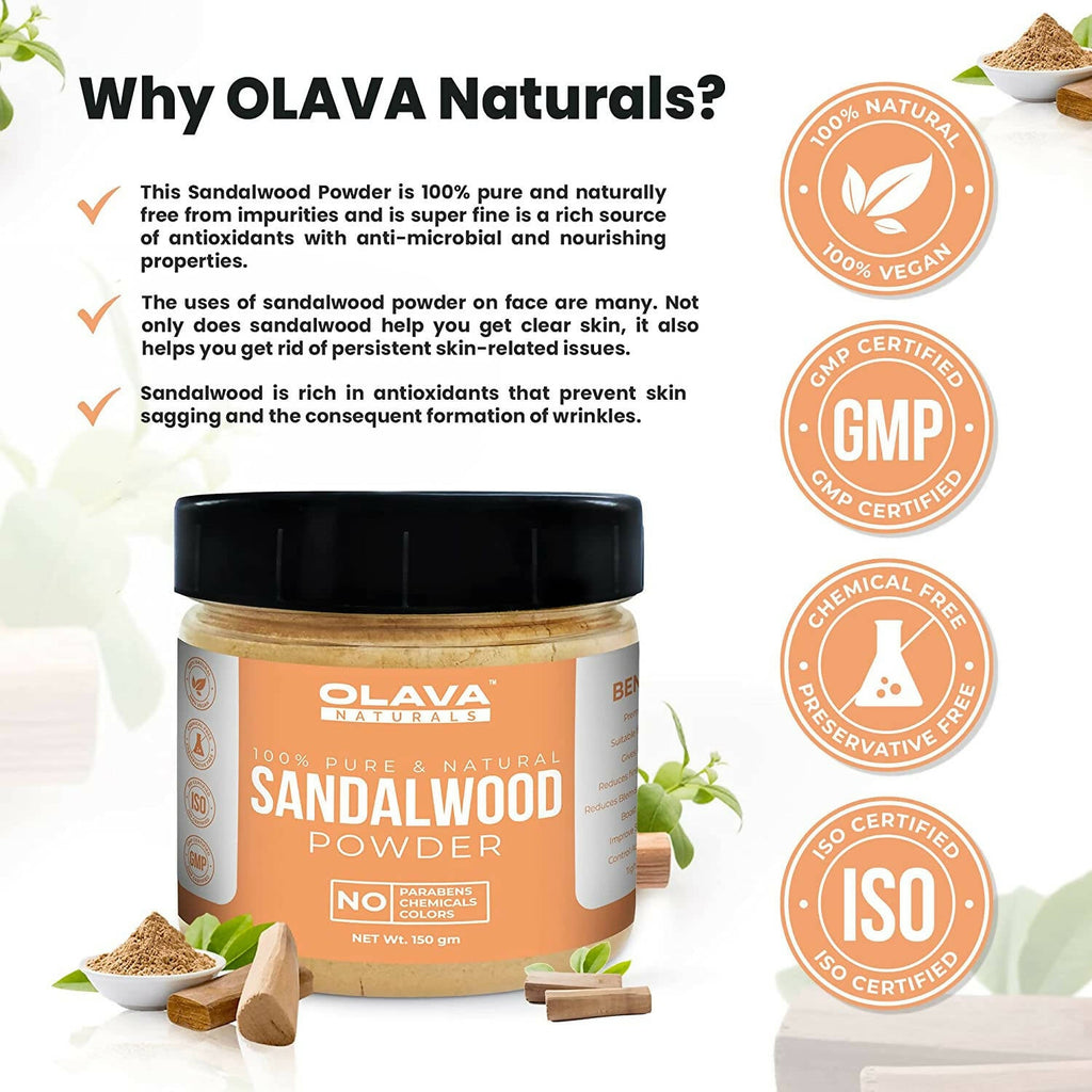 Olava Naturals Sandalwood Powder | Grocsy