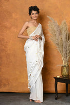 Very Much Indian Pure Mul Cotton Handloom Saree | Grocsy