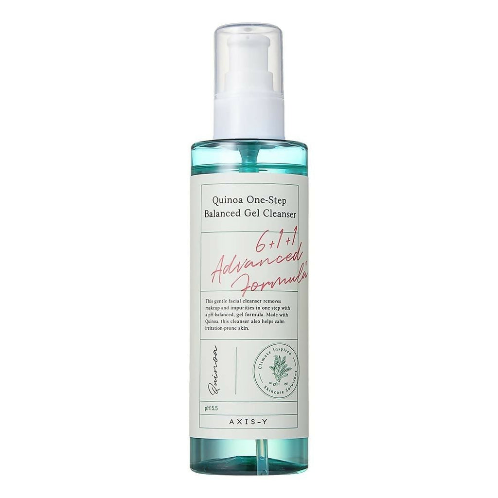 AXIS-Y Quinoa One Step Balanced Gel Cleanser, Gentle & pH Balancing Facial Cleanser, For Sensitive Skin | Grocsy
