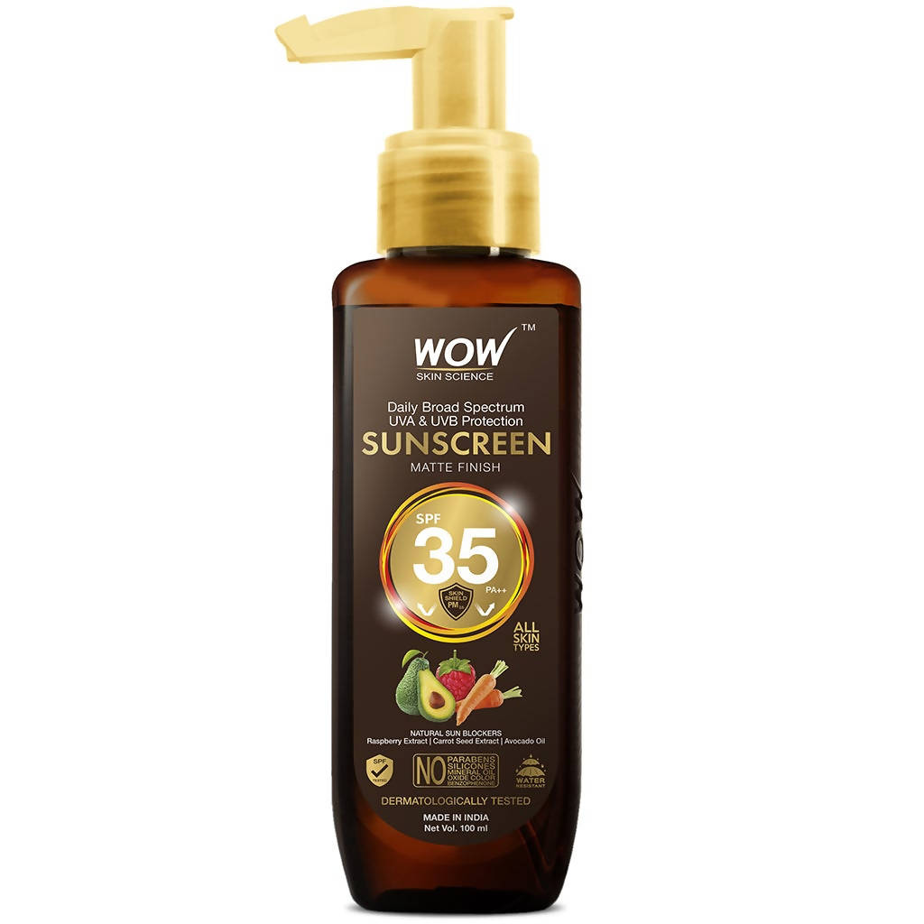 Wow Skin Science Sunscreen Matte Finish - SPF 35 PA++ | Grocsy