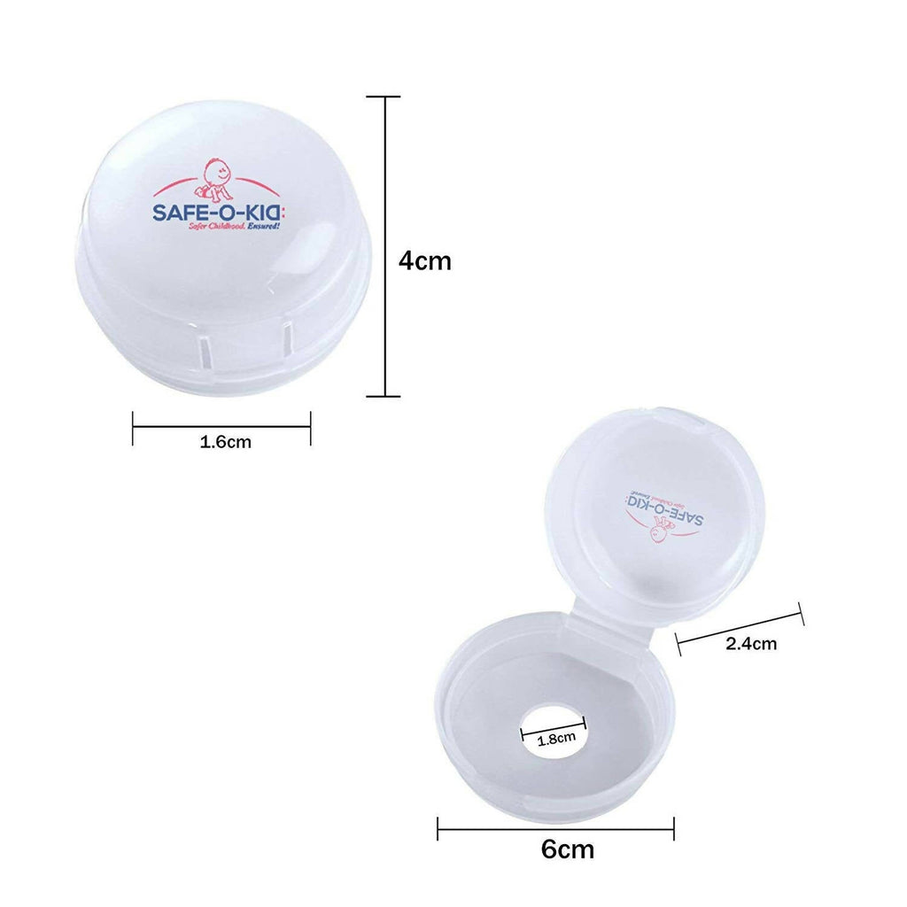 Safe-O-Kid Gas Stove Knobs Translucent Guards for Indoor Baby Safety Set of 2 Pcs | Grocsy