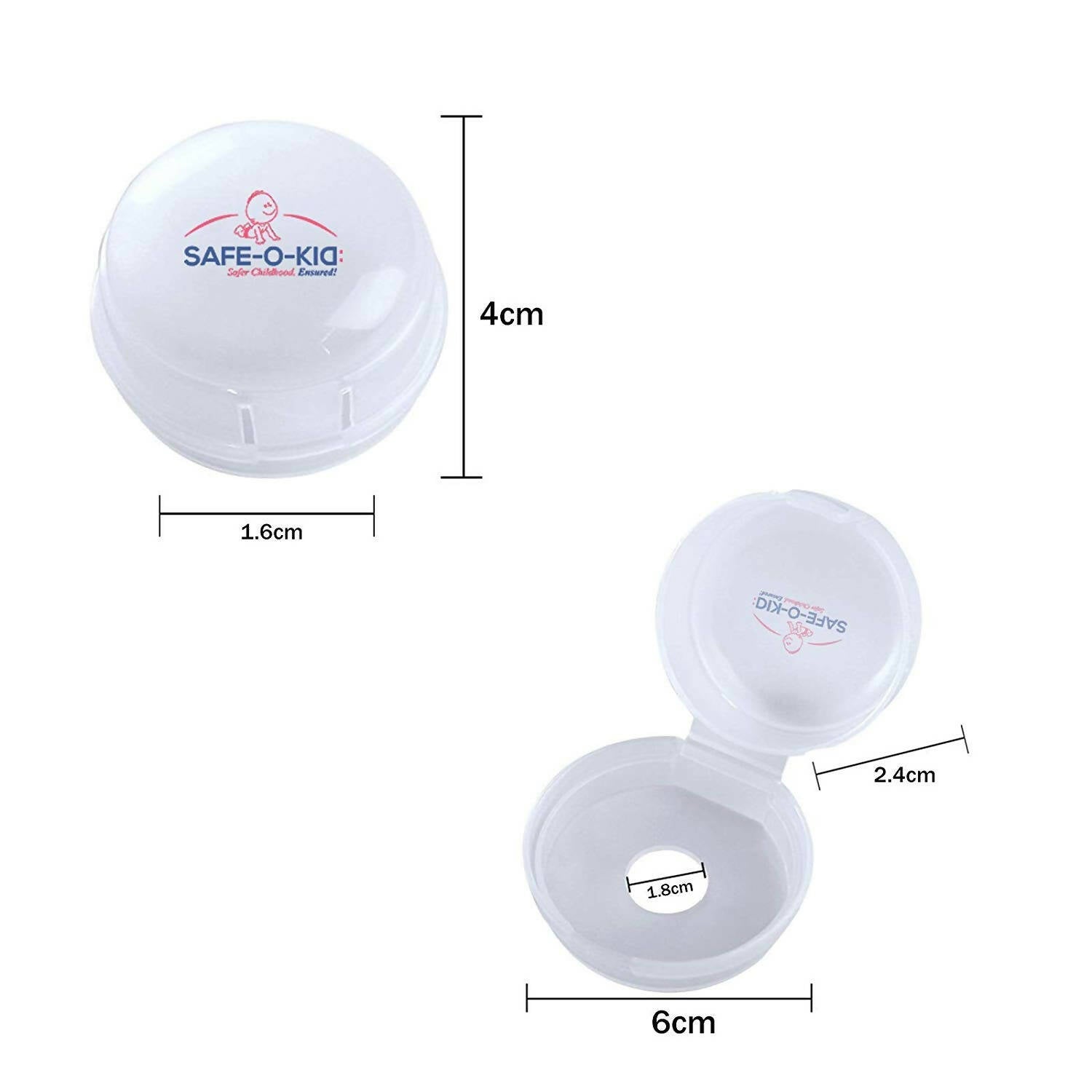 Safe-O-Kid Gas Stove Knobs Translucent Guards for Indoor Baby Safety Set of 2 Pcs | Grocsy