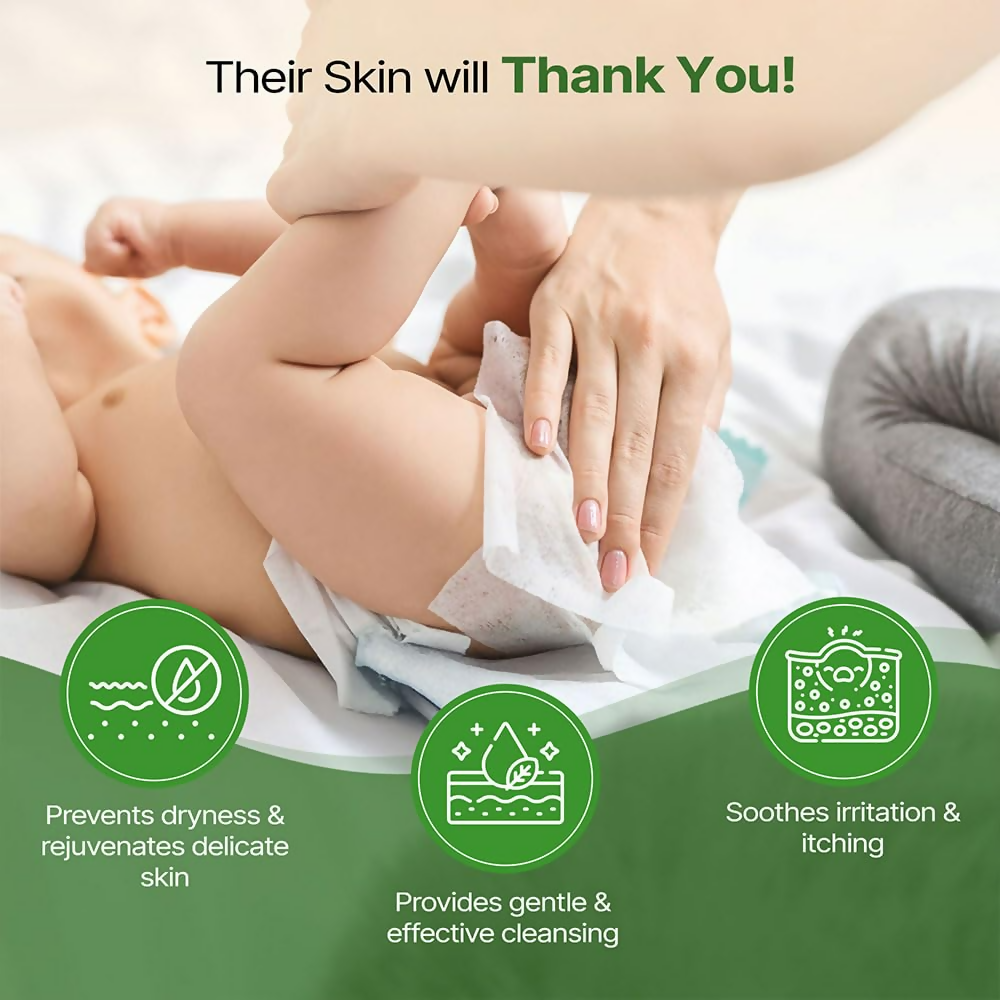 Herby Angel Baby Wet Wipes | Grocsy