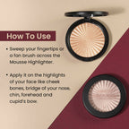 Swiss Beauty Silky Mousse Highlighter With Shimmery Finish - 02 Rasberry | Grocsy