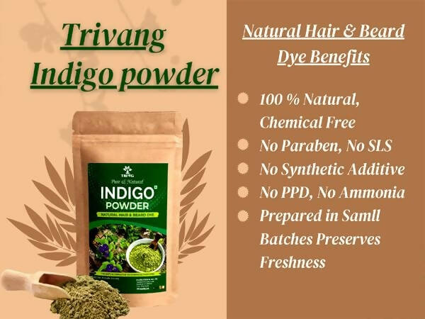 Trivang Pure & Natural Indigo Powder | Grocsy