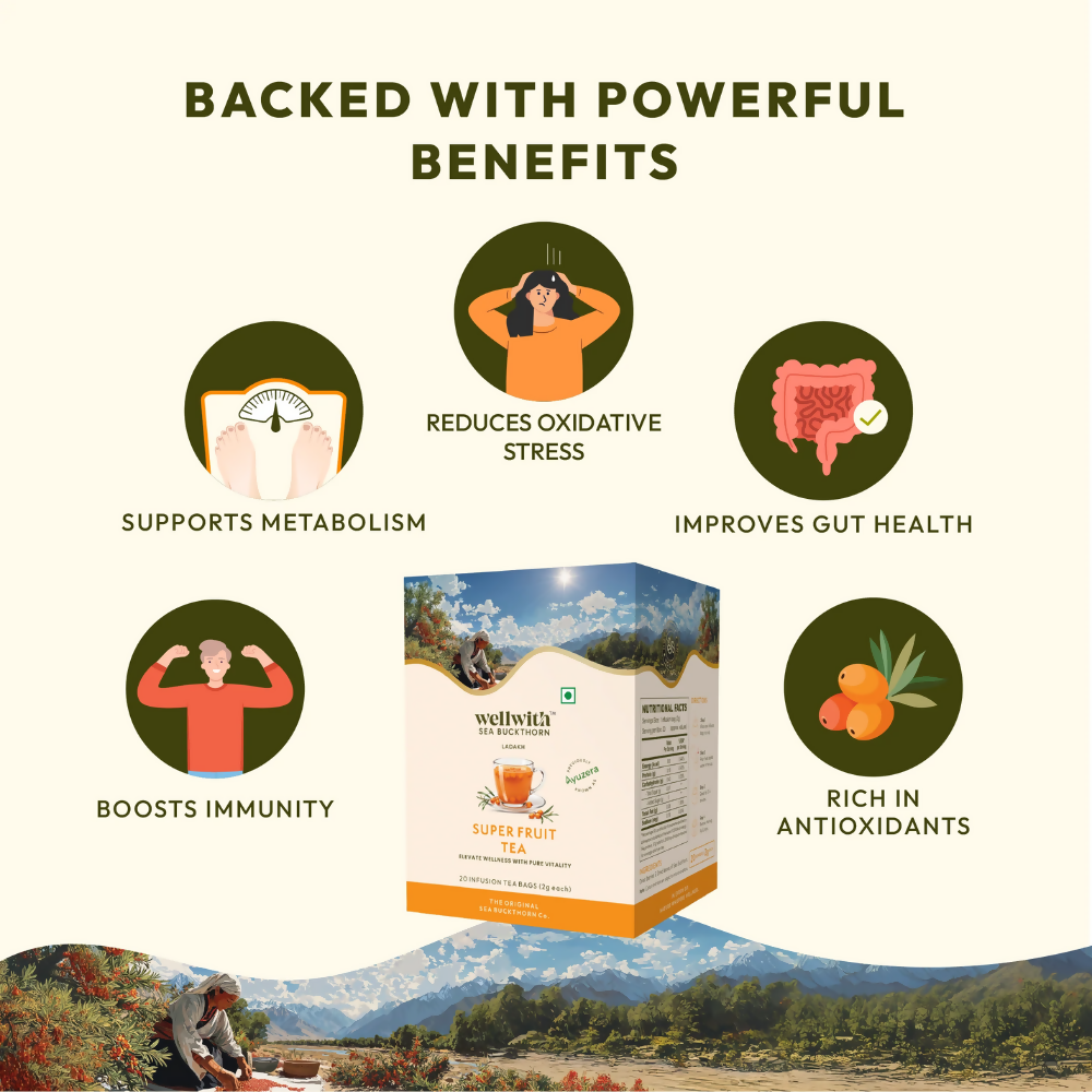 Wellwith Super Fruit Tea | Grocsy