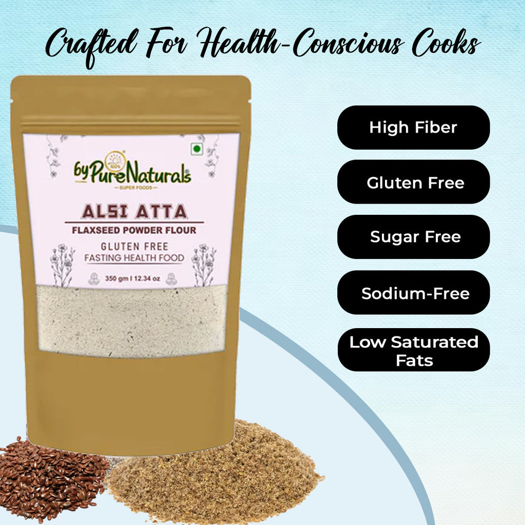 byPureNaturals Alsi Atta (Flaxseed Powder Flour) | Grocsy