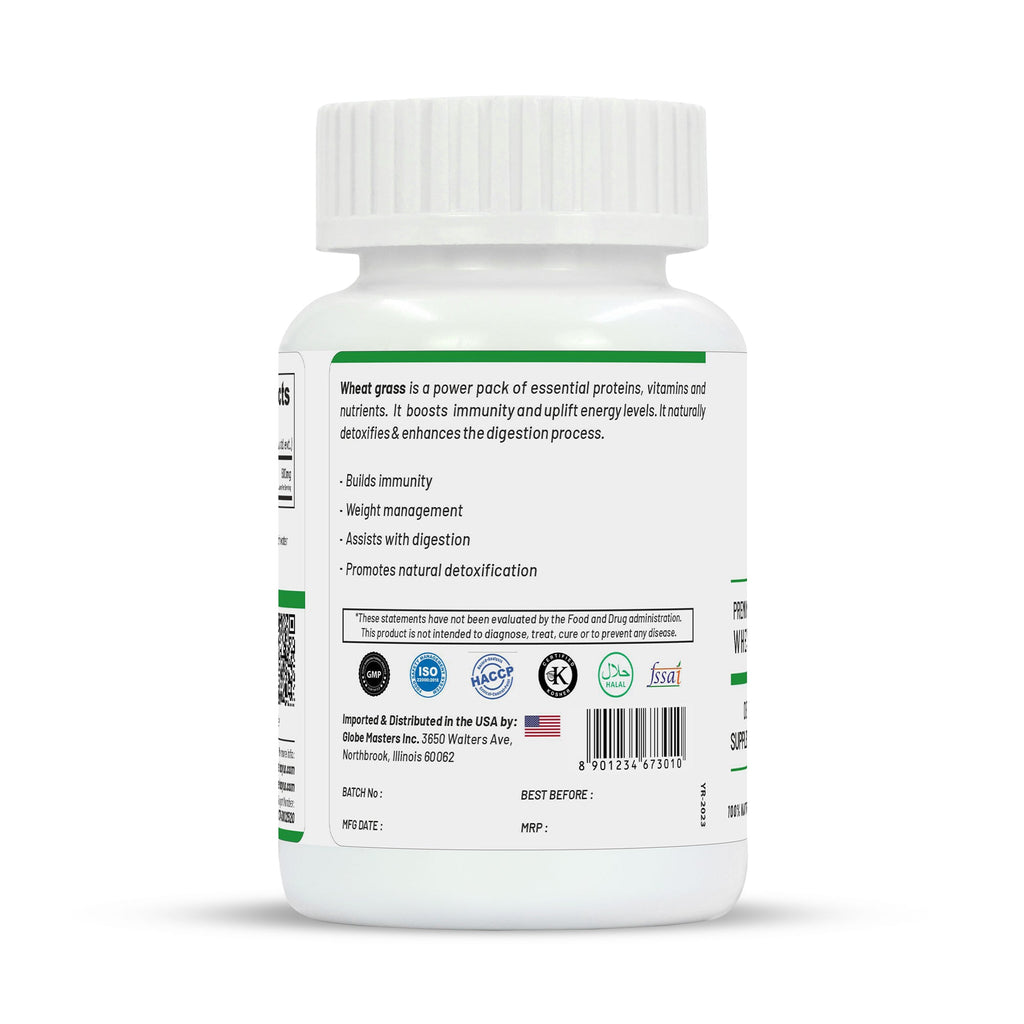 Life Aveda Premium Wheat Grass Capsules | Grocsy