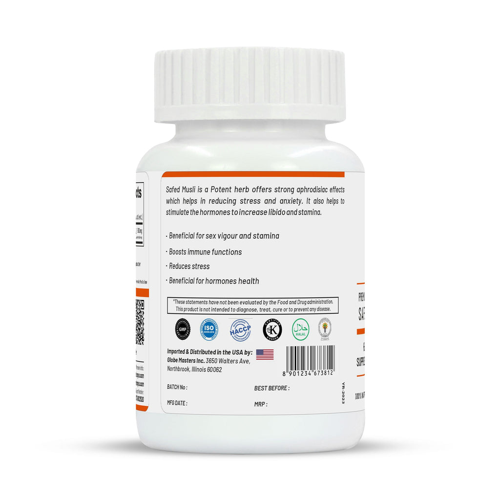 Life Aveda Premium Safed Musli Capsules | Grocsy