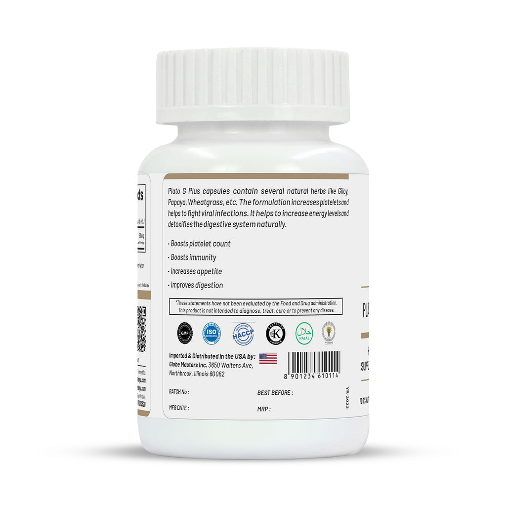 Life Aveda Plato G Plus Veg Capsules | Grocsy