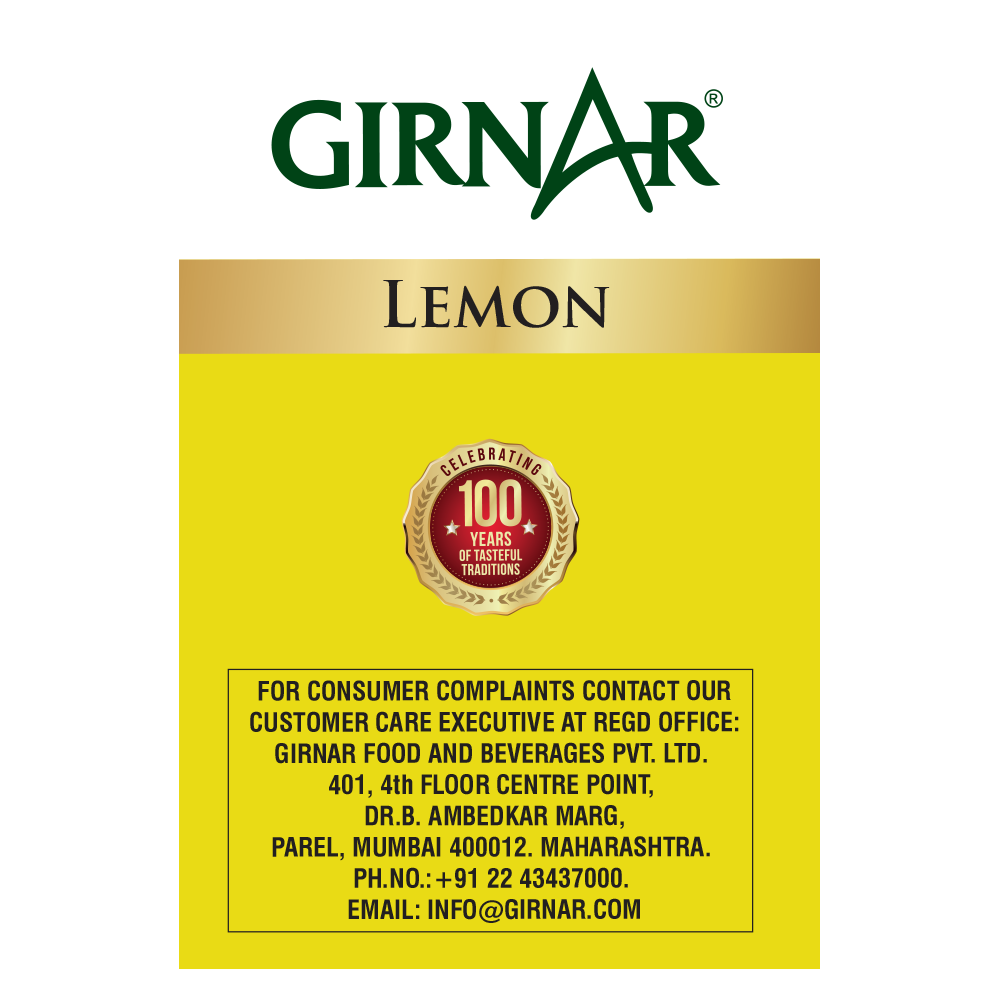 Girnar Black Tea Bags - Lemon | Grocsy