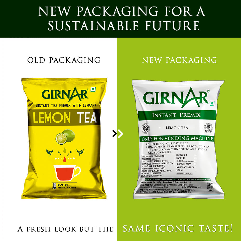 Girnar Instant Tea Premix With Lemon (1Kg Vending Pack) | Grocsy