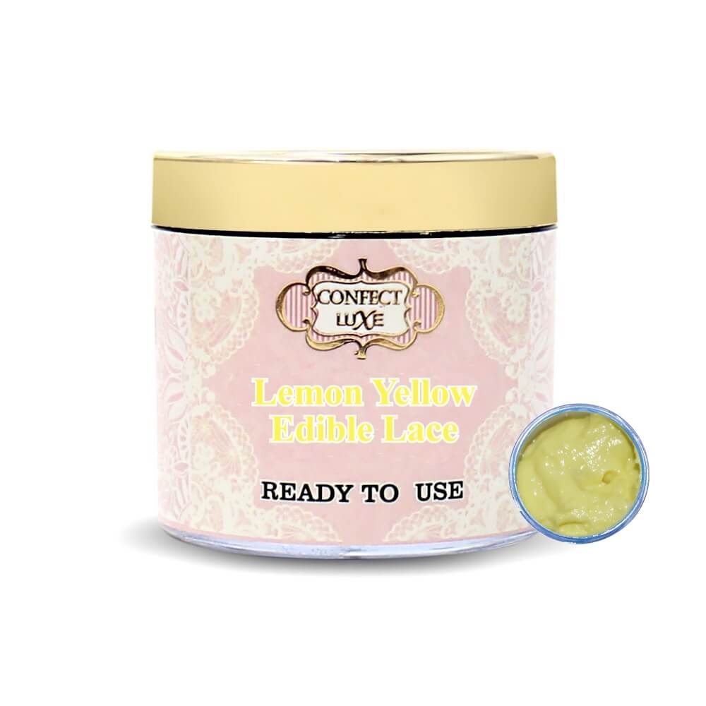 Confect Lemon Yellow | Edible Lace | Grocsy
