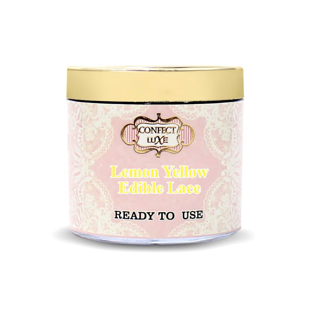 Confect Lemon Yellow | Edible Lace | Grocsy