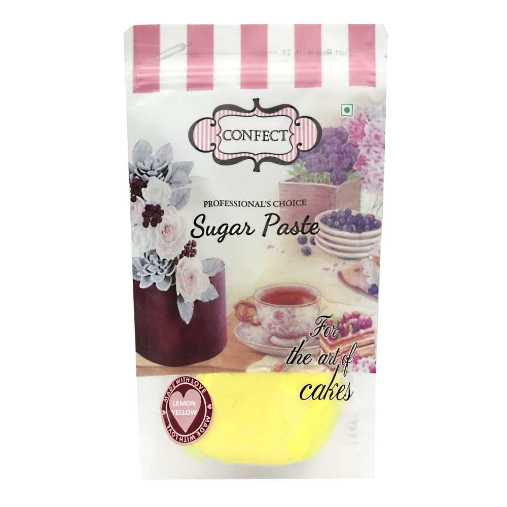 Confect Lemon Yellow Fondant | Edible Nutritional Sugarpaste | Grocsy