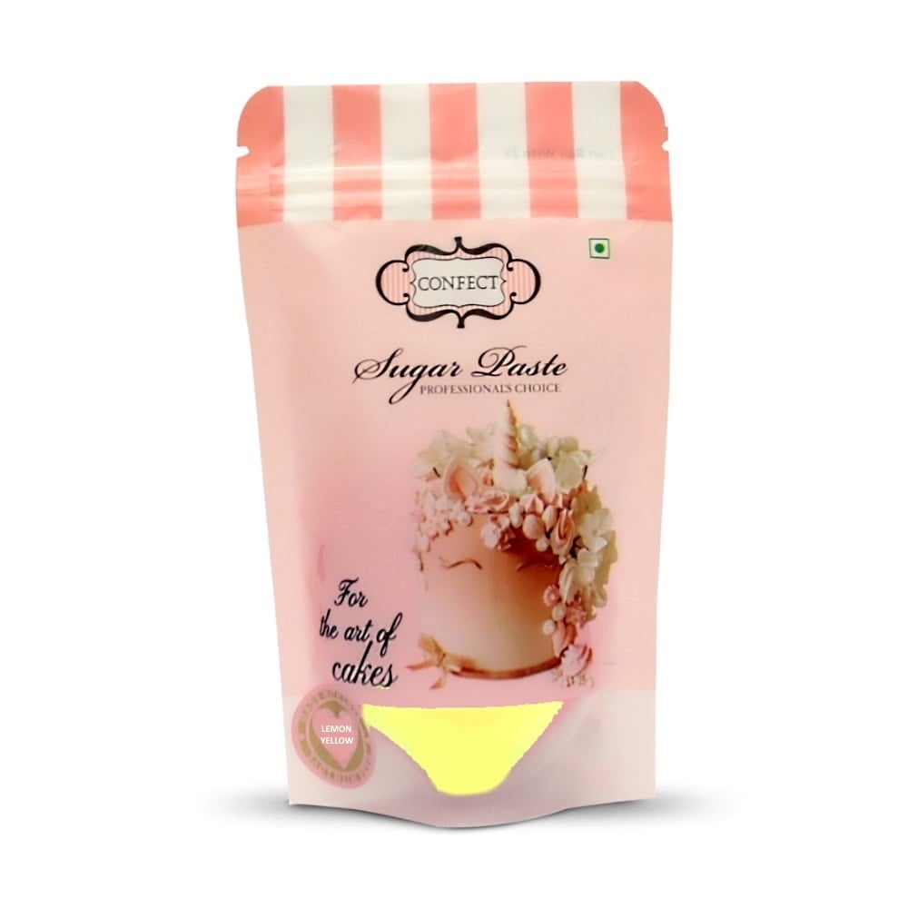 Confect Lemon Yellow Fondant | Edible Nutritional Sugarpaste | Grocsy