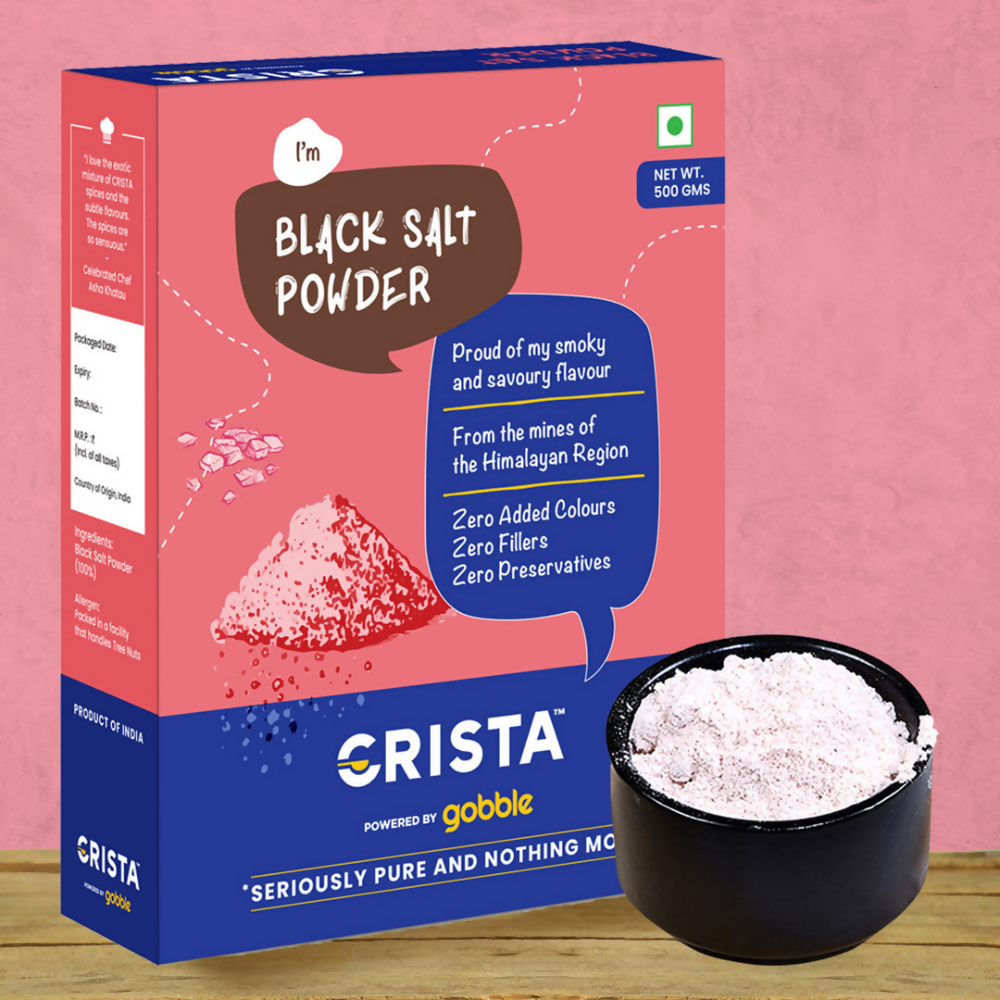 Crista Spices Black Salt Powder | Grocsy