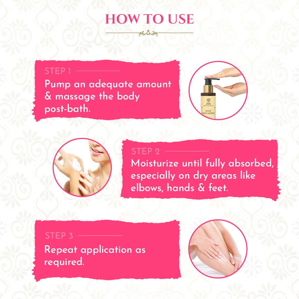 Khadi Essentials Rose Body Lotion | Grocsy