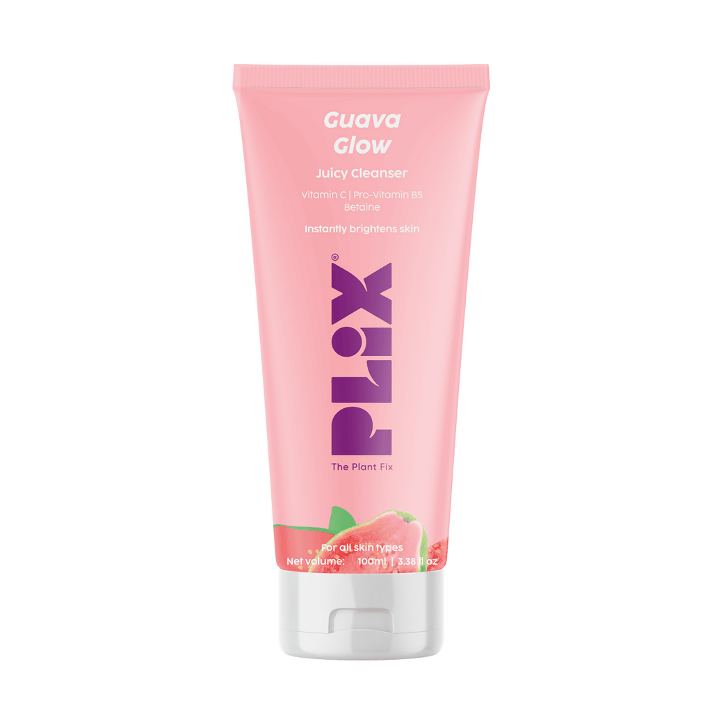 PLIX The Plant Fix Guava Glow Juicy Cleanser For Skin Brightening With Vitamin C | Grocsy
