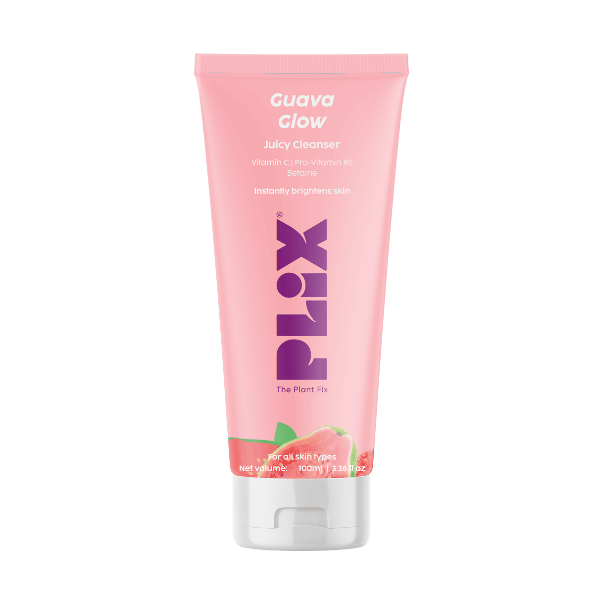 PLIX The Plant Fix Guava Glow Juicy Cleanser For Skin Brightening With Vitamin C | Grocsy