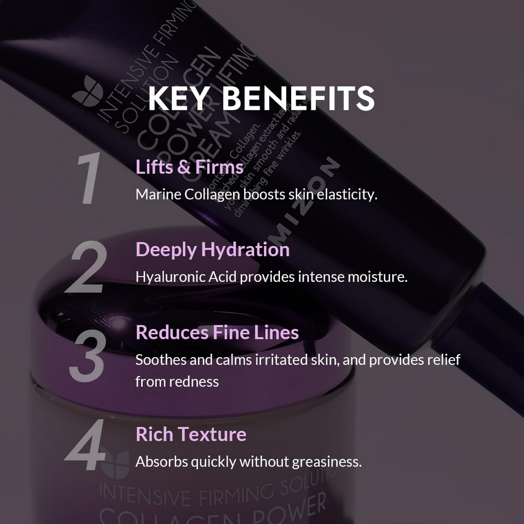 Mizon Collagen Power Lifting Cream Collagen Face Moisturizer | Grocsy