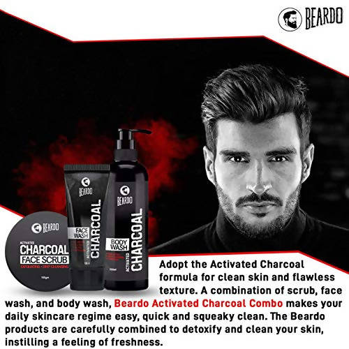 Beardo Activated Charcoal Combo | Grocsy