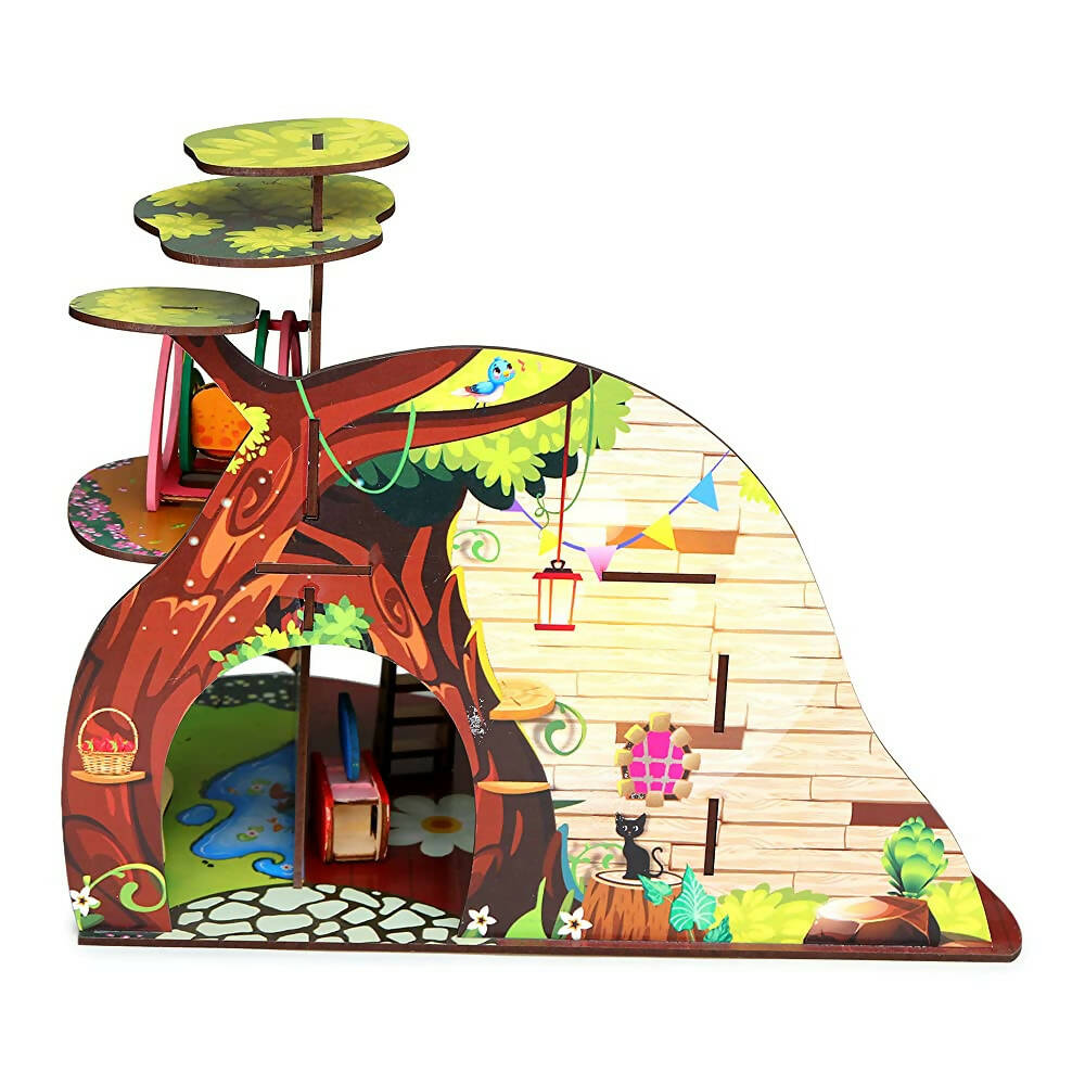 Webby Tree Troopers A Forest Hideout All Side Play Doll House for Kids | Grocsy
