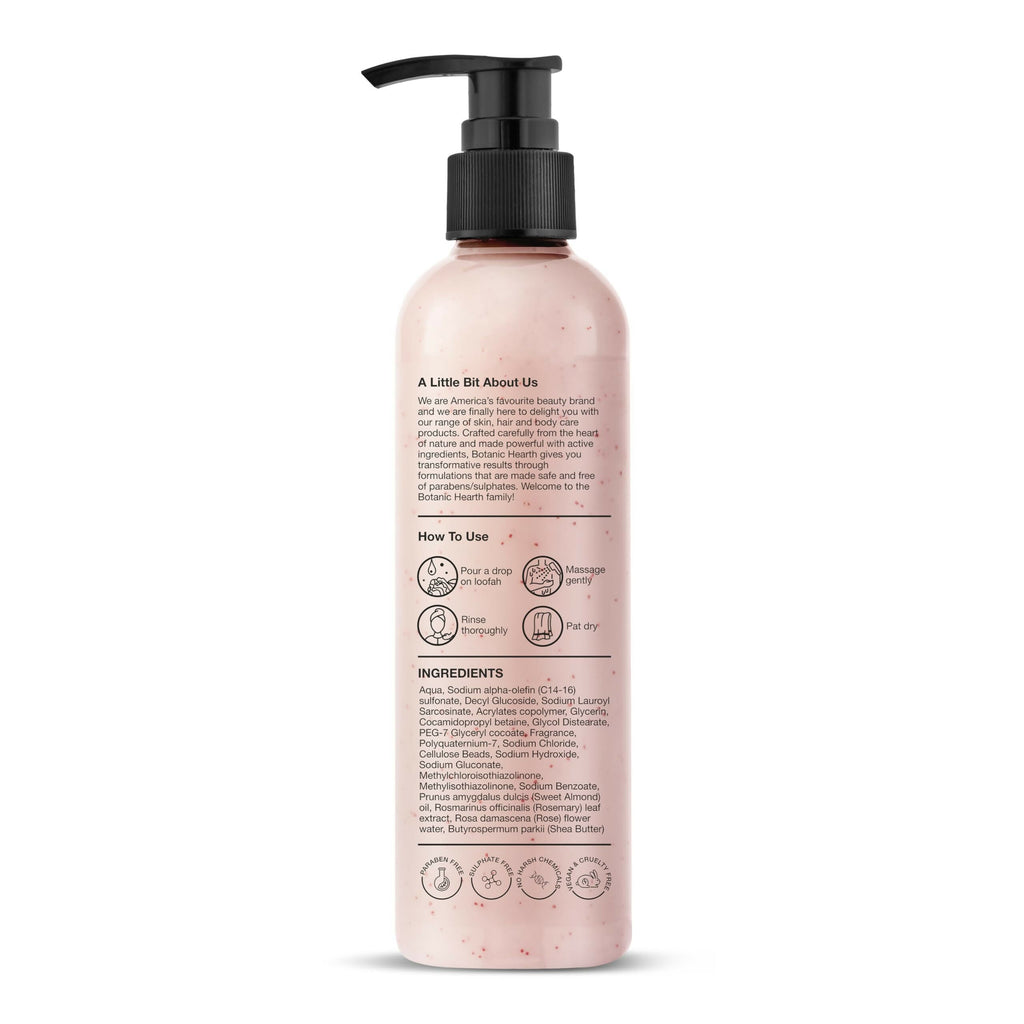 Botanic Hearth British Rose & Almond Body Wash with Shea Butter | Grocsy