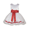 Asmaani Baby Girl's White Color Satin Knee Length Frock (AS-DRESS-22016) | Grocsy