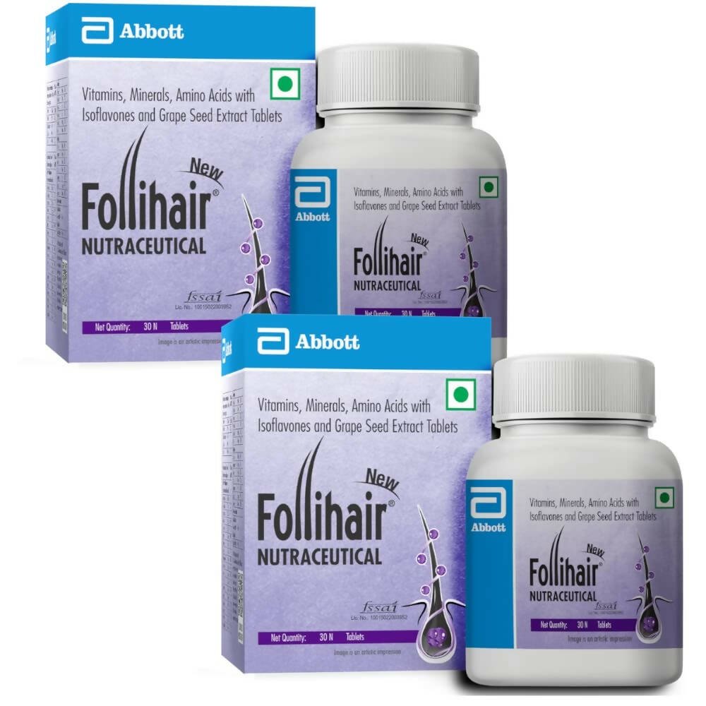 Abbott New Follihair Tablets, For Hair Growth | Grocsy
