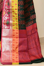 Joban Fashion Multicolor Saree Kataan Ikkat | Grocsy