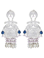 Joban Fashion Women Handcrafted Silver Tone Earrings | Grocsy