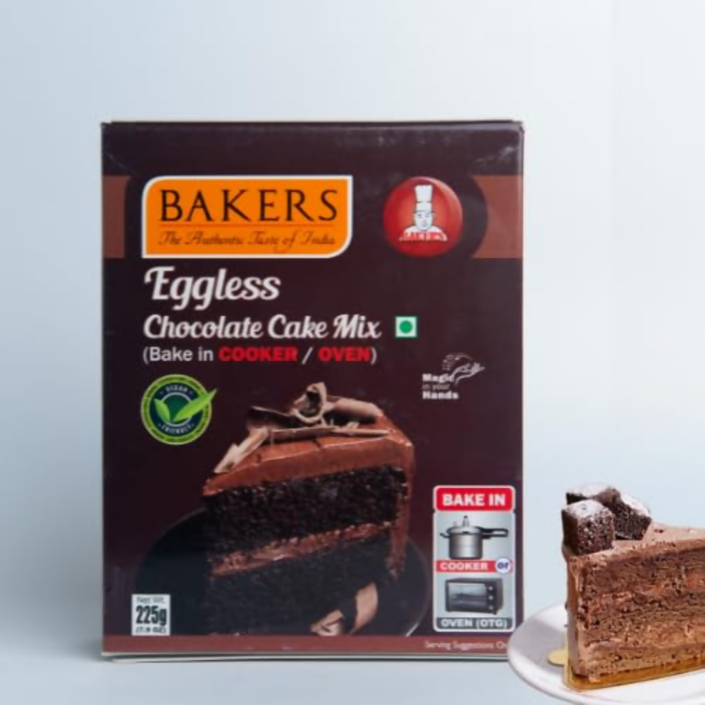 BAKERS Eggless Cake Mix - Vanilla, Choclate, Redvelvet | Grocsy