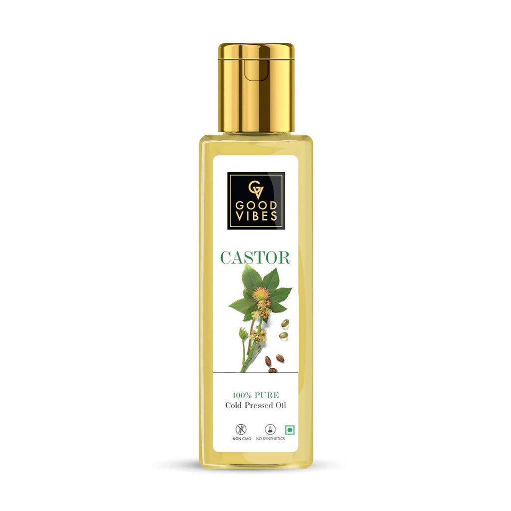 Good Vibes Castor 100% Pure Cold Pressed Oil For Hair & Skin | Grocsy