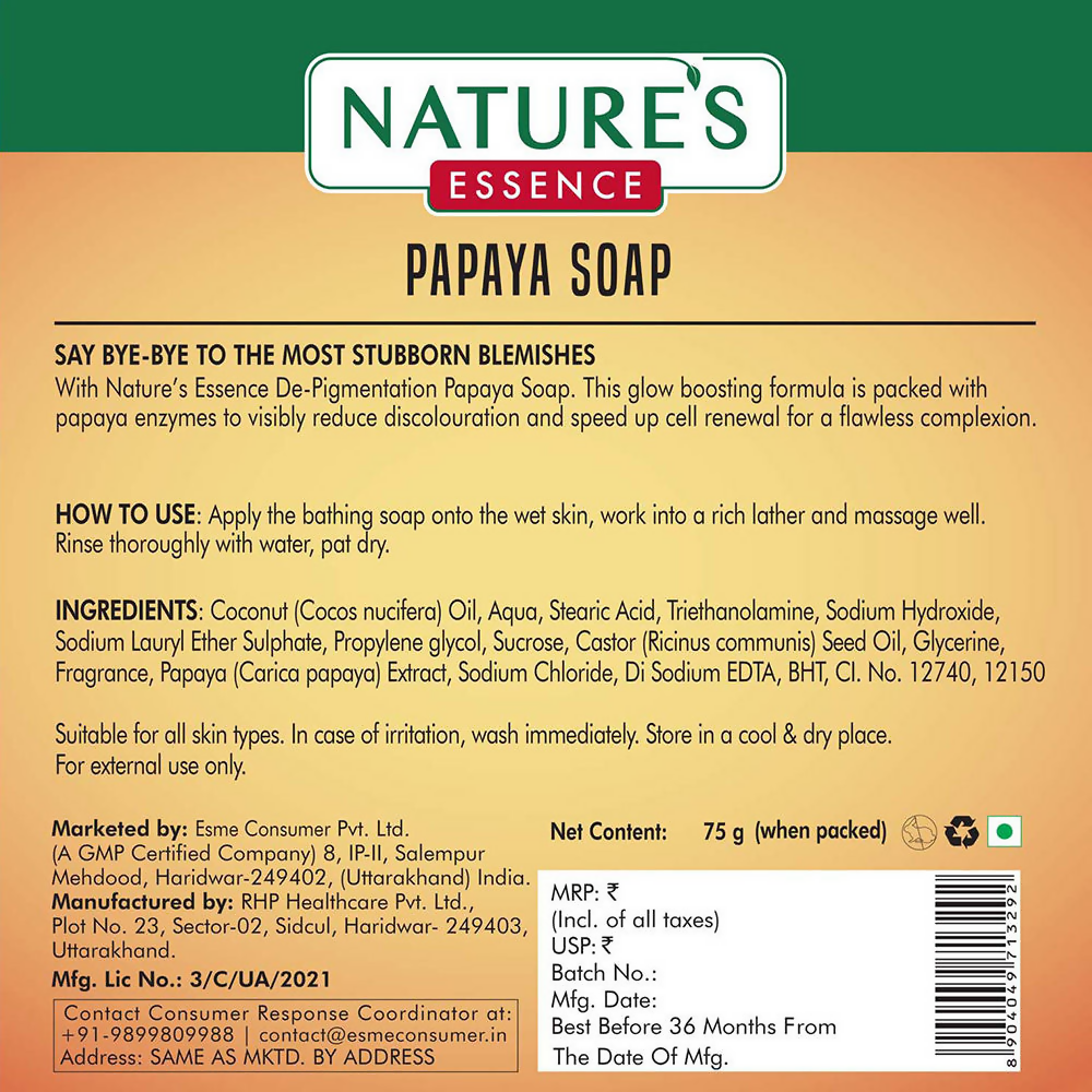 Nature's Essence De - Pigmentation Papaya Soap | Grocsy