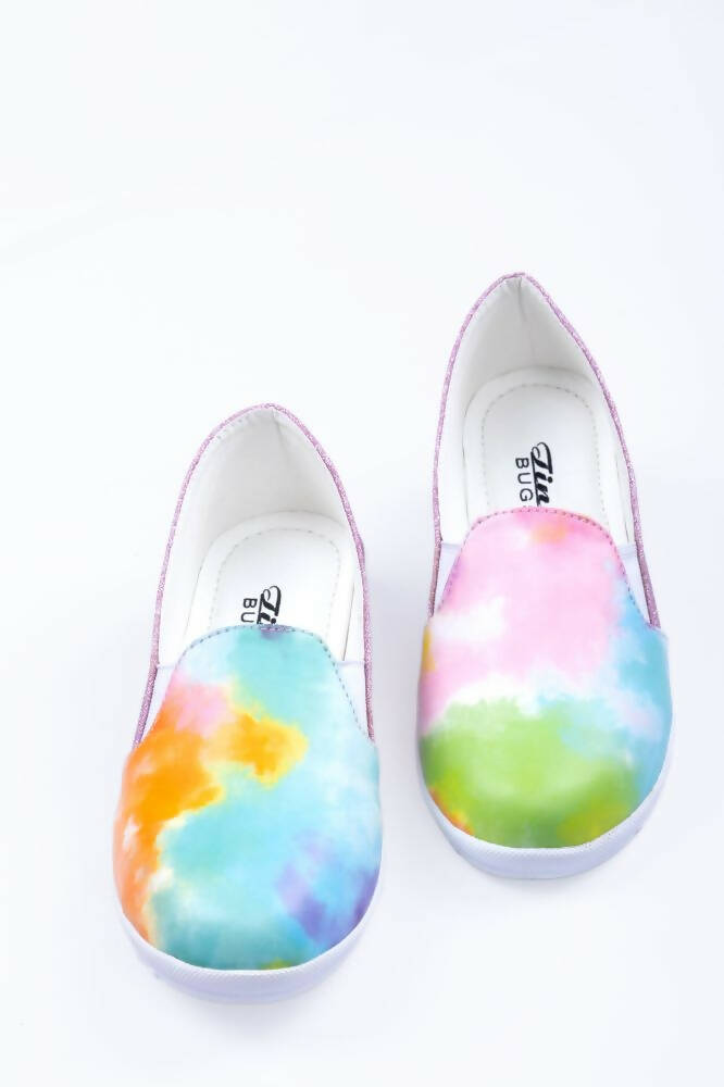 Tiny Bugs Multi Color Girls Prited Flat Causal Wear Ballerinas | Grocsy