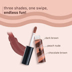 Plum Soft Swirl Lip Gloss 3 Shades In 1 & 126 Mississippi Mud | Grocsy