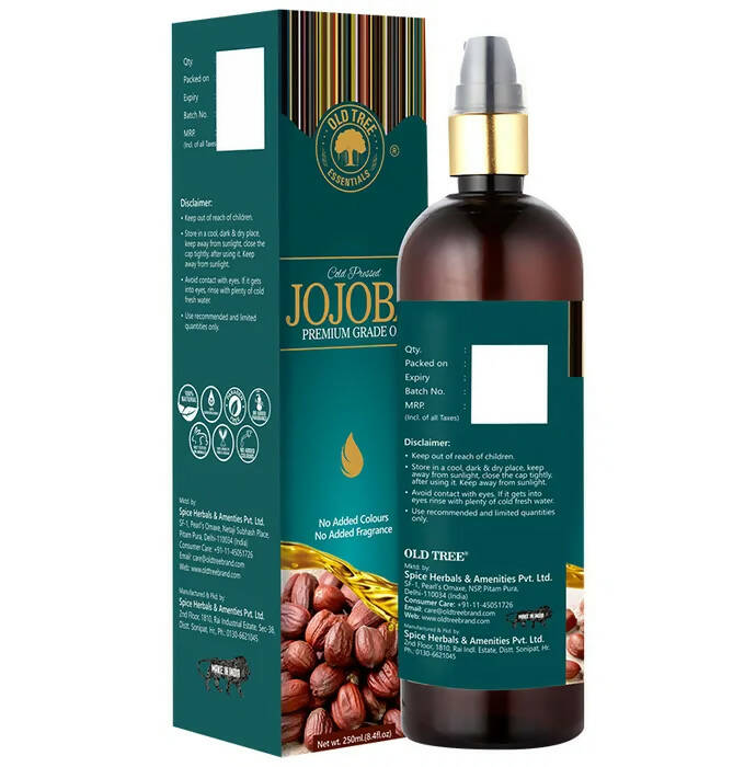 Old Tree Cold Pressed Jojoba Premium Grade Hair Oil | Grocsy