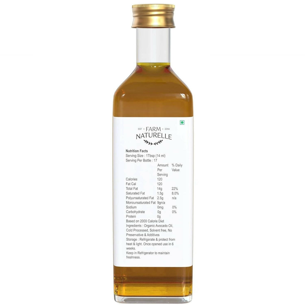 Farm Naturelle 100% Pure Extra Virgin Avocado Oil | Grocsy
