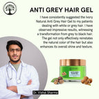 Ivory Natural Grey Gel For Hair Restore Natural Dark Shine And Luster | Grocsy