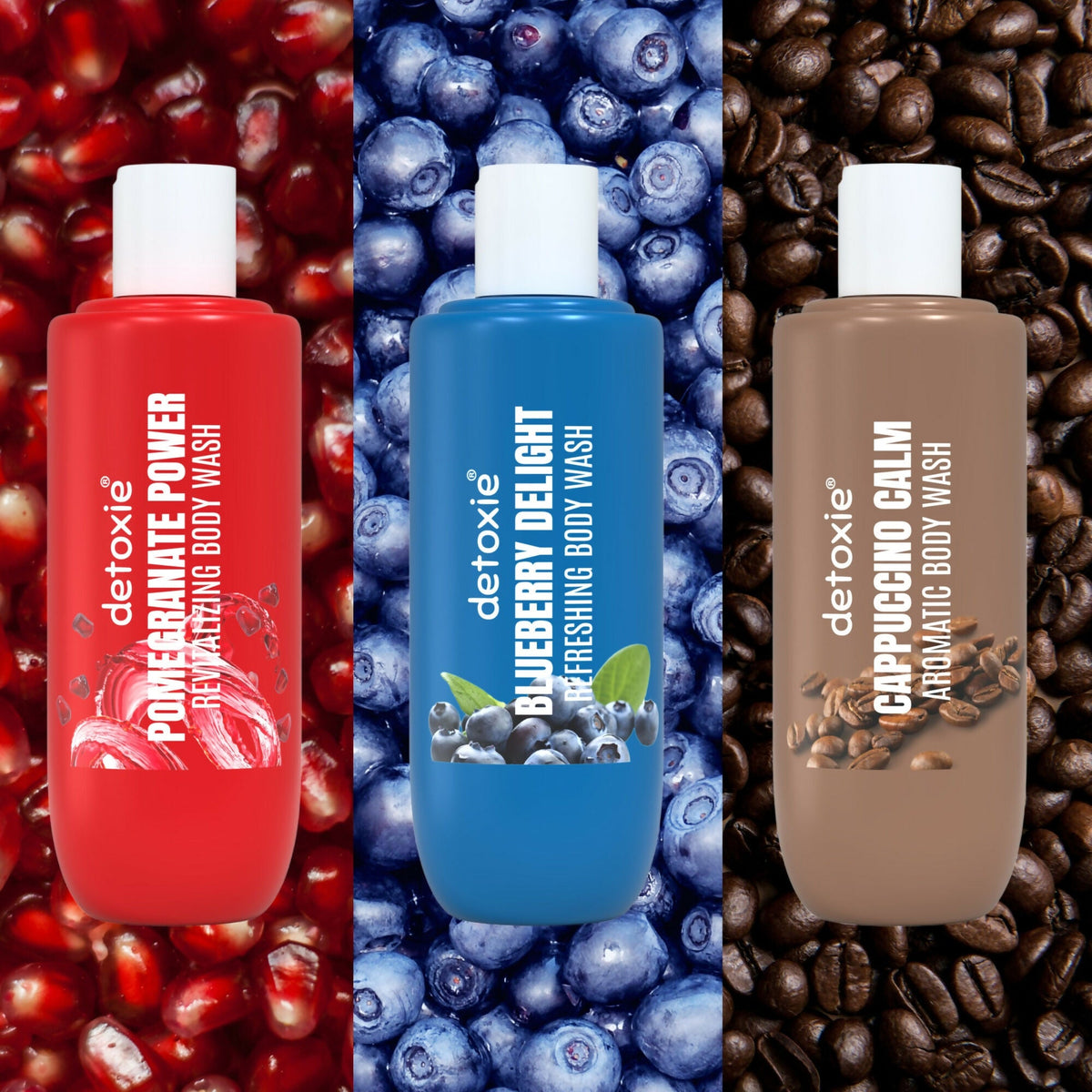 Detoxie Fruit-Infused Body Wash & Loofah Combo | Grocsy