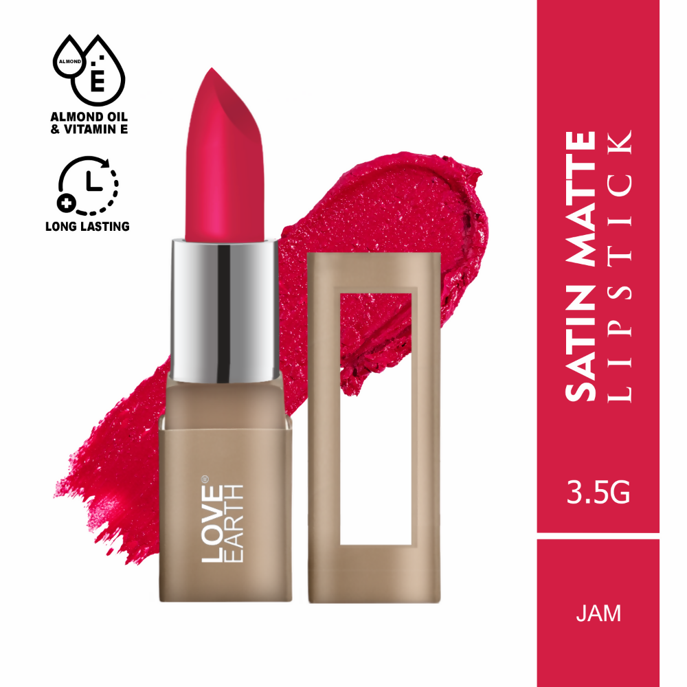 Love Earth Satin Matte Lipstick - Jam | Grocsy