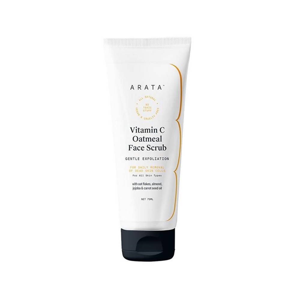 Arata Vitamin C Oatmeal Face Scrub | Grocsy