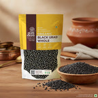 Pure & Sure Organic Black Urad Whole | Grocsy