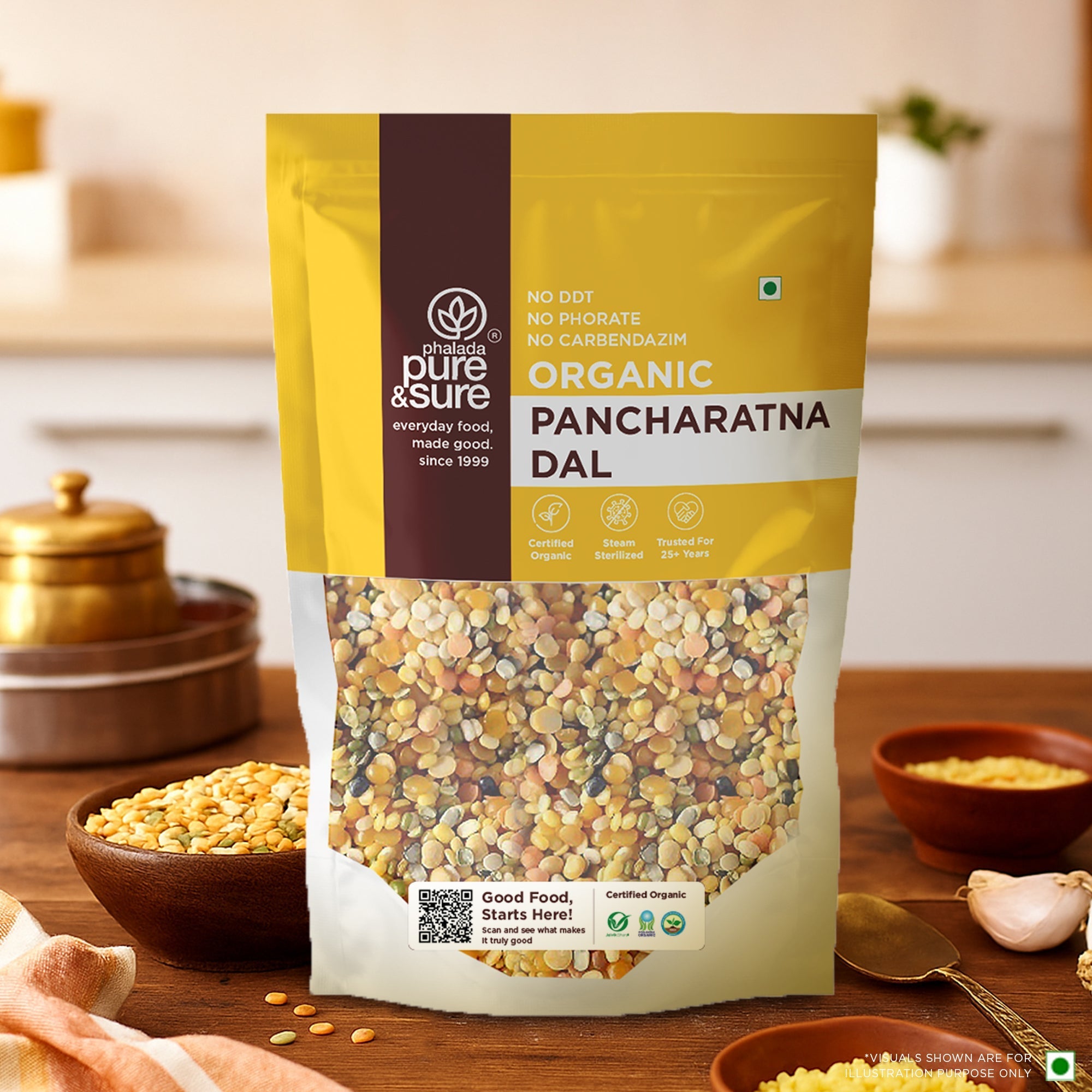 Pure & Sure Organic Pancharatna Dal | Grocsy