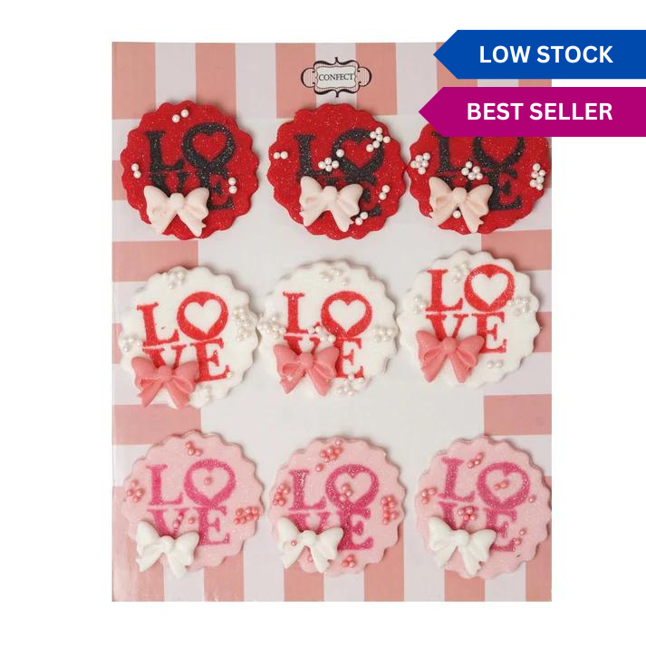 Confect Pack of 6 Valentine Cake & Cupcake Topper 01 | Grocsy