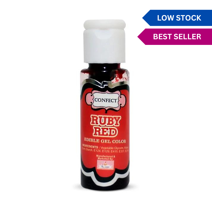Confect Ruby Red | Edible Gel Color | Grocsy