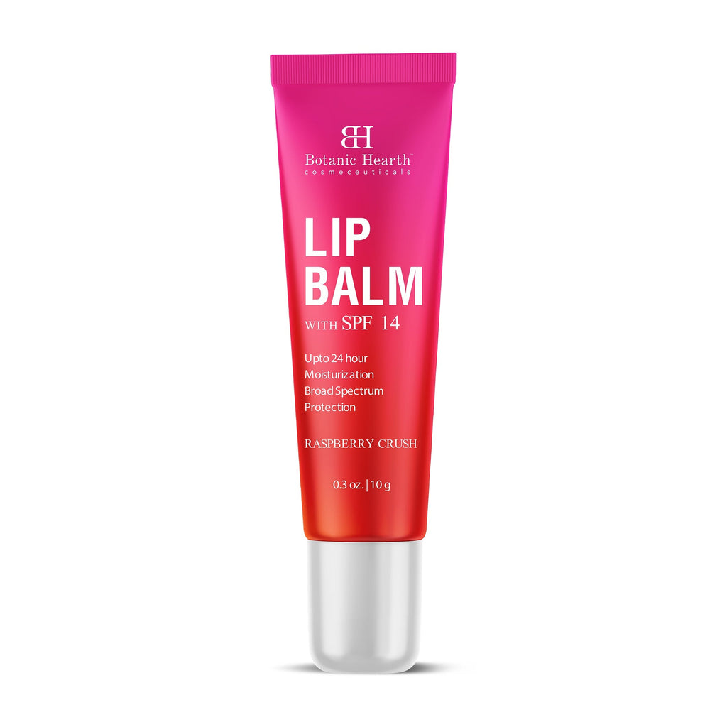 Botanic Hearth Raspberry SPF Lip Balm with Jojoba Oil, Vitamin E & Allantoin | Grocsy